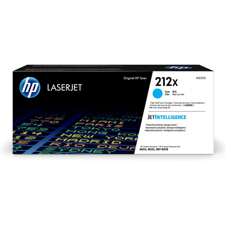 HP 212X Cyan Toner Cartridge 10,000 Pages W2121X Original Single - pack