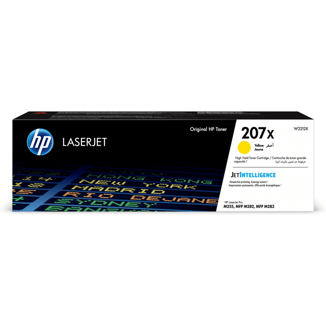 HP 207X Yellow Toner Cartridge 3,150 Pages Original W2212X Single-pack